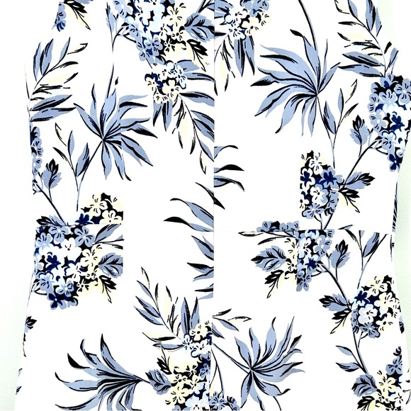 NWTO Ann Taylor Factory White Floral Sheath Dress Size 10 (fits like an 8) - Picture 6 of 9